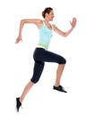 Woman running run runner sprinting Royalty Free Stock Photo