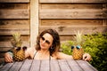 A woman`s best friends are pineappels