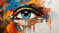 Vibrant Eye Wall Art: Abstract Paintings By Jarek Kubicki And Minjae Lee