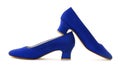 Woman's blue shoes