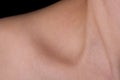 Woman's Collarbone Royalty Free Stock Photo