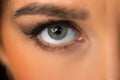 Woman's eye with eyeshadow