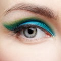 Woman's eye zone makeup Royalty Free Stock Photo