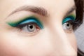 Woman's eye zone makeup Royalty Free Stock Photo