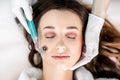 Woman`s facial treatment