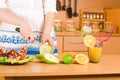 Woman's hands cutting apple Royalty Free Stock Photo