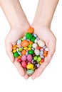 Woman's hands with sweets Royalty Free Stock Photo