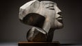 Elegant Stone Sculpture With Organic Forms And Cubist Fractured Perspectives