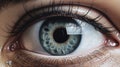 Scared Eyes: Hyperrealistic Close-up In The Style Of David Michael Bowers And Yuko Tatsushima