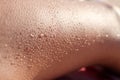 Woman's legs with goosebumps Royalty Free Stock Photo