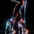 Woman's Legs in High Heels Conceptual Illustration