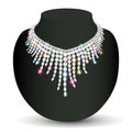 woman's necklace sparkling shiny beautiful wed
