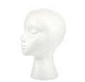 Woman's polystyrene head