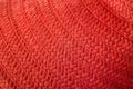 Woman`s summer red straw hat texture Royalty Free Stock Photo