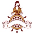 Woman sailor emblem