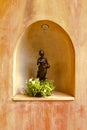 Woman sculpture on wall Royalty Free Stock Photo