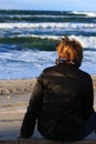 Woman and sea