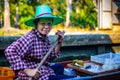 Woman selling Floating Market Thailand Royalty Free Stock Photo