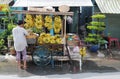 A woman selling fruits in Chaudok, Vietnam Royalty Free Stock Photo