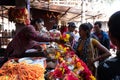 Woman Selling Pooja Articles