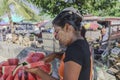 Woman selling water-melon