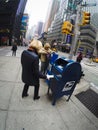 Woman sending a letter