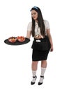 Woman server or waitress