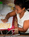 Woman sewing