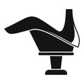 Woman shoe repair icon, simple style