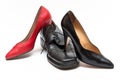 Woman shoes domination Royalty Free Stock Photo