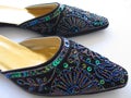 Woman shoes with embroidery