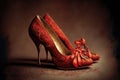 A woman shoes heels Generative AI image