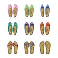Woman shoes icons set. Royalty Free Stock Photo