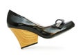 Woman shoes isolated on the white Royalty Free Stock Photo