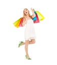 Woman with shopping bags Royalty Free Stock Photo