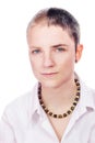 Woman with short hair Royalty Free Stock Photo