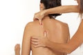 Woman shoulder massage