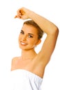 Smooth skin on women armpit Royalty Free Stock Photo