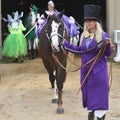 Woman Showing Horse - Walworth County Fair Royalty Free Stock Photo