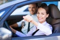 Woman Showing off New Car Keys Royalty Free Stock Photo