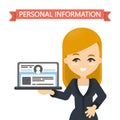 Personal information concept.