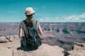 Woman sightseeing tour in Grand Canyon