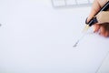 Woman signant a car purchase contract Royalty Free Stock Photo