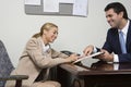 Woman signing contract Royalty Free Stock Photo