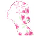 Woman silhouette Royalty Free Stock Photo