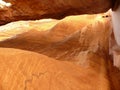 Woman in Siq, Petra, Jordan Royalty Free Stock Photo