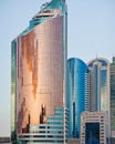 Modern the high-rise buildings in the Astana city, Kazakhstan Royalty Free Stock Photo