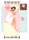 Woman sleeping Royalty Free Stock Photo