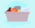 Woman sleeping on work Royalty Free Stock Photo