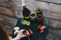 Woman Sliced Tomato